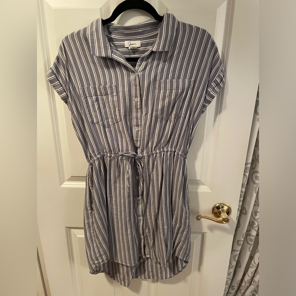 Japna Button Up Denim Dress
